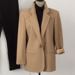 Camel 100% Wool Blazer